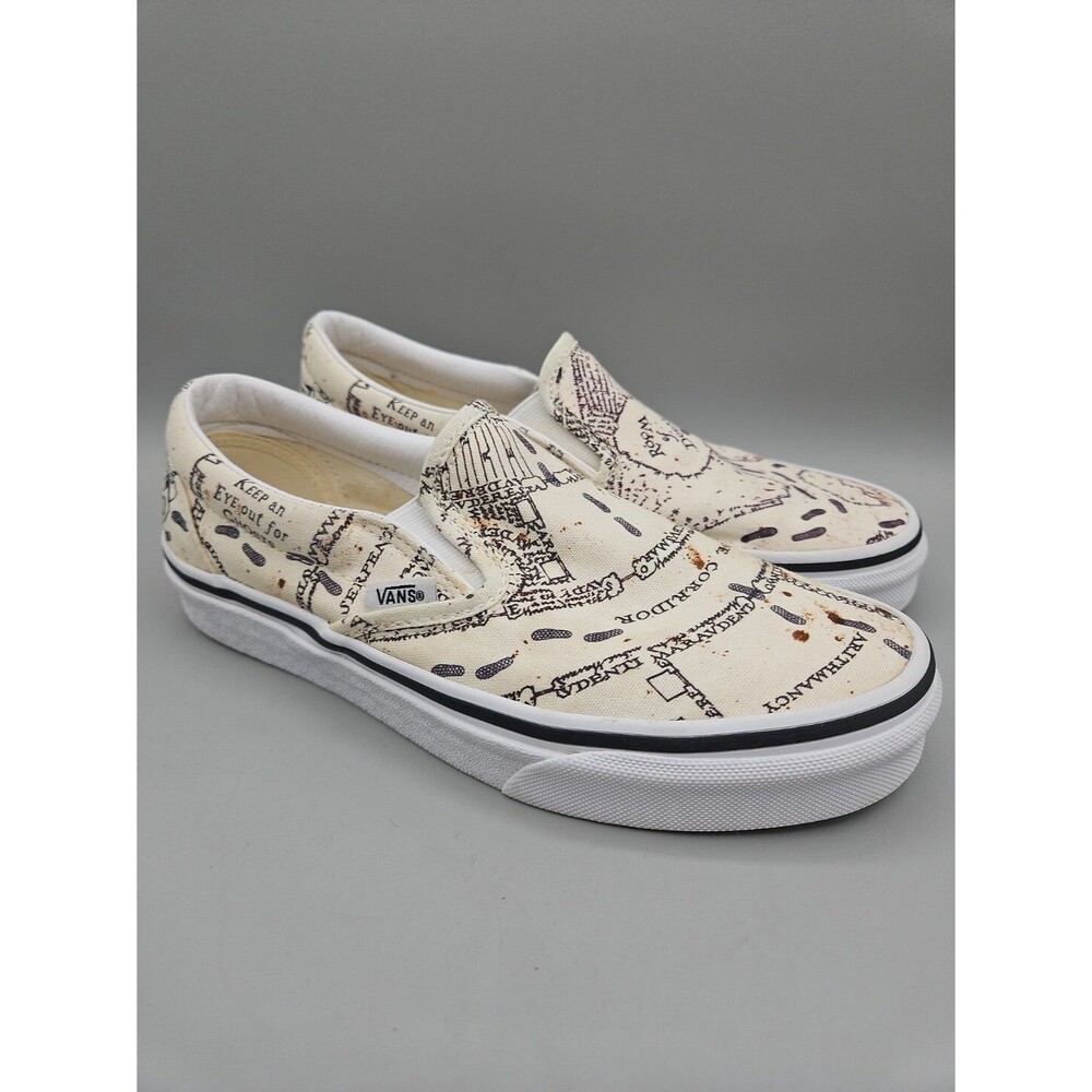 Vans x Harry Potter Marauder’s Map “Mischief Managed” Classic Slip On Shoes Sz 5